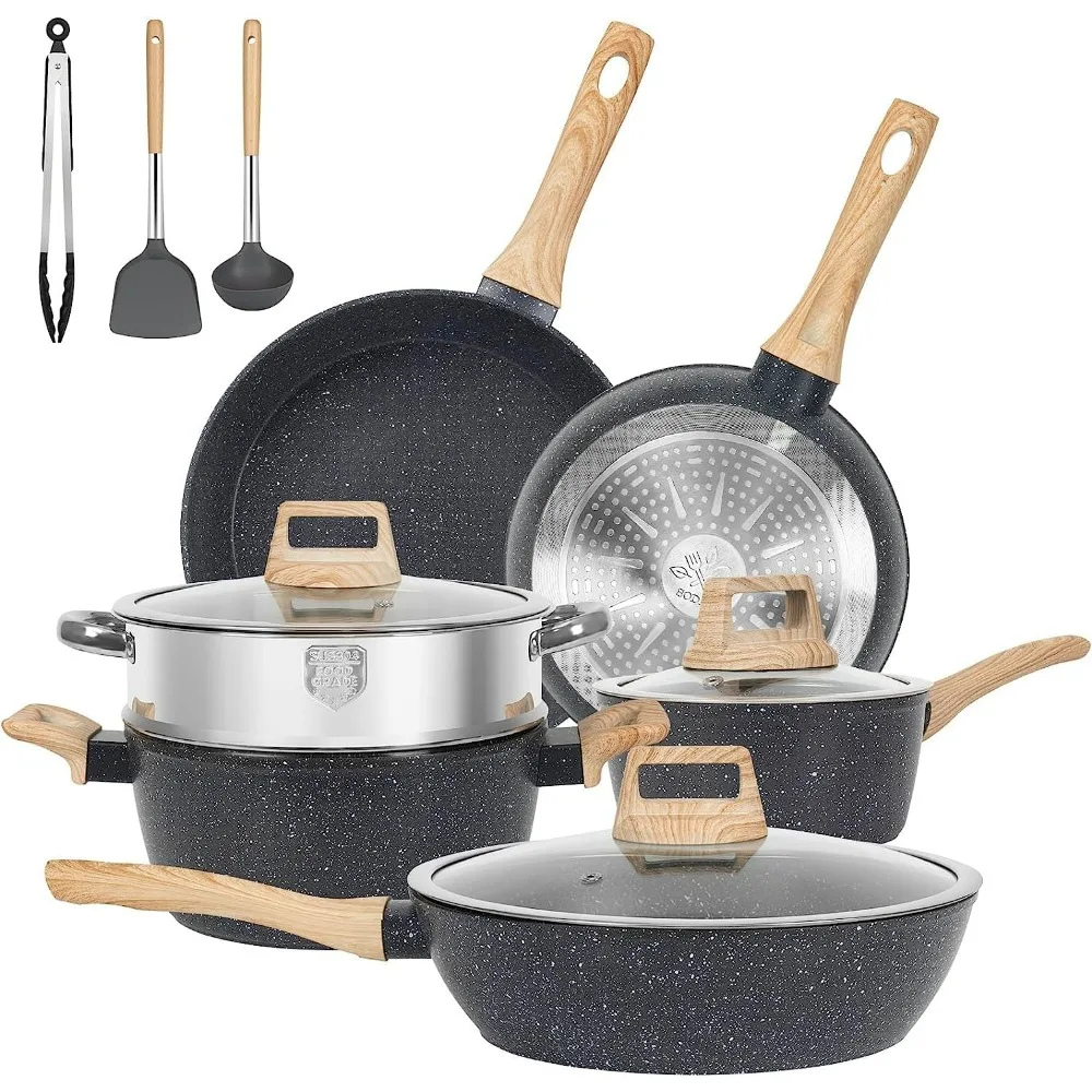 Matilda | Elegant Granite Non-Stick Cookware Set