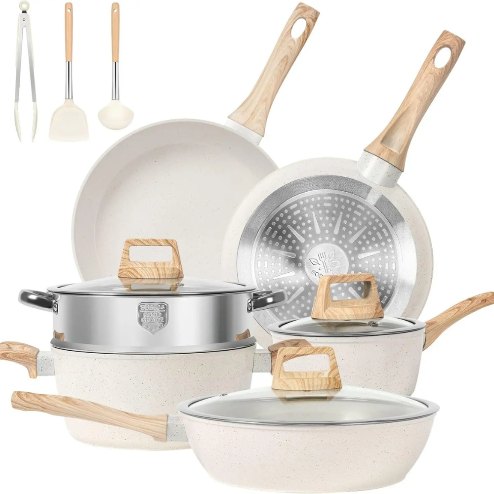 Matilda | Elegant Granite Non-Stick Cookware Set