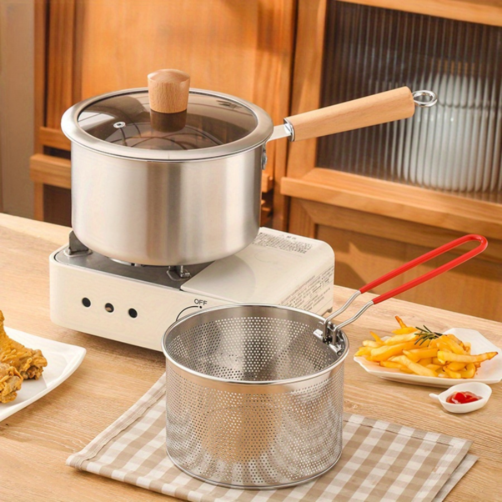 Revor | Ultimate Stainless Steel Fryer, Saucepan & Strainer Set