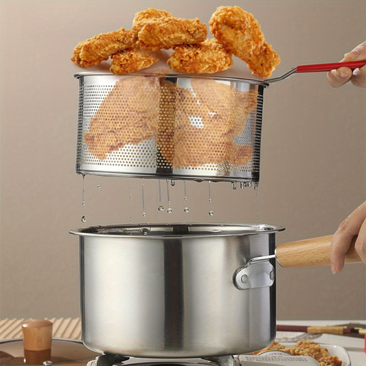 Revor | Ultimate Stainless Steel Fryer, Saucepan & Strainer Set