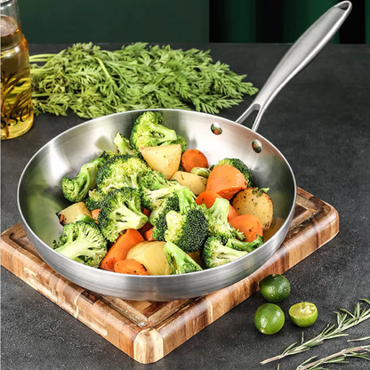 Sebastian | Pro-Grade Stainless Steel Frying Pan
