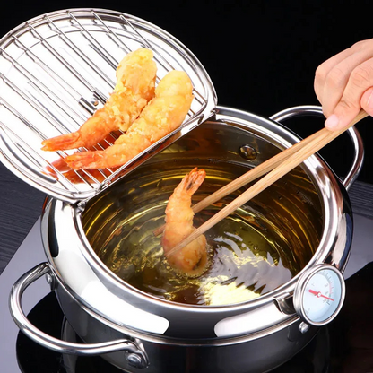 Gustav | Precision Deep Fryer Pot with Thermometer
